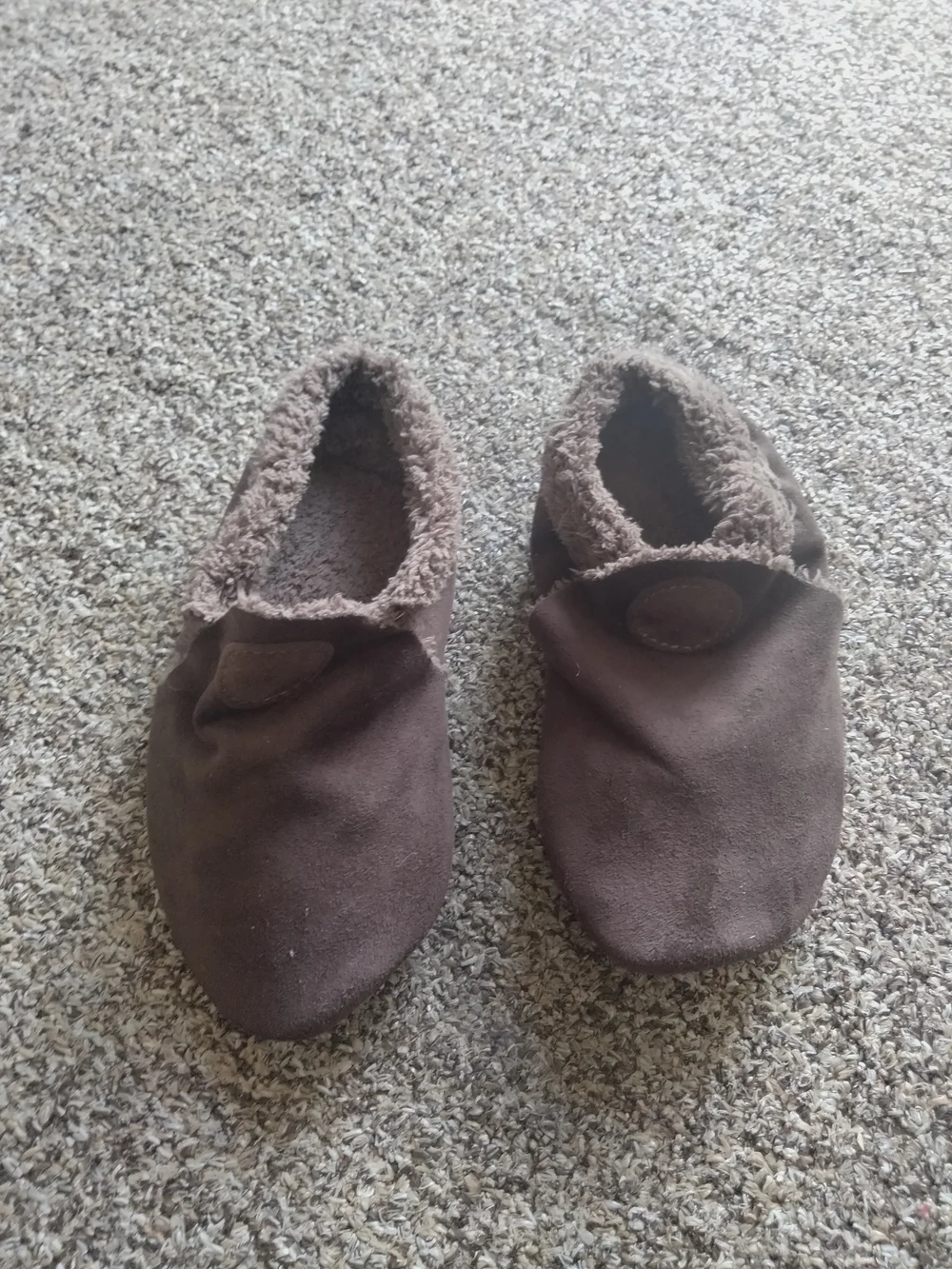 Kids Brown Moccasin Slippers - Cozy Faux-Fur Lined